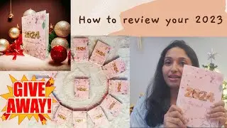 Giveaway Alert!!! Why and how to review 2023? #planner2024 #evauramia #indianplanner