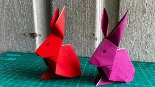PAPER RABBIT, MAKING A RABBIT FROM ORIGAMI IS EASY AND SIMPLE | ORIGAMI RABBIT 🐇🐰