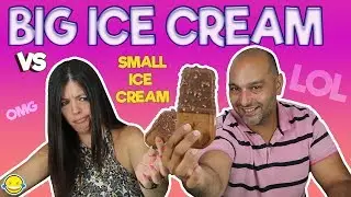 🍦🍦HELADO GRANDE vs HELADO PEQUE&Ntilde;O 🍦🍦 Big Ice Cream vs Small Ice cream - MOMENTOS DIVERTIDOS
