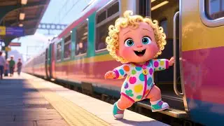 Adventurous Baby&rsquo;s Train Ride 🚂👶 | Fun Learning Adventure for Kids | Preschool Train Journey