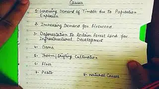 Forest Resources : Uses of Forests , Causes Of overexploitation
