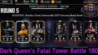 Dark Queen&rsquo;s Fatal Tower Bosses 180 & Hard Battle 164,170,176 Fight + Reward | MK Mobile