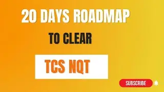 20 Days Study Plan For TCS NQT || Syllabus || Resources|| Strategies||  #tcsnqt