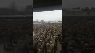 Russian troops at the Victory Day Parade rehearsals in Alabino