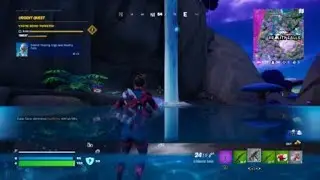 Collect floating rings near reality falls 2