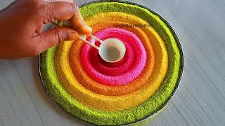 Sand art || Satisfying rangoli designs || New Year Rangoli Designs