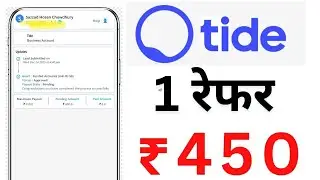 Tide bank account Refer And earn | Tide Business Account Open kaise kare