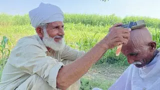 ON Demanding Fan Old Man Shaving Cream Head Shave With Straight Razor😱[ASMR ABi]
