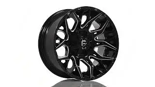 Fuel OFF ROAD TWITCH   20X10   GLOSS BLACK MILLED Wheels by Hot Tracks
