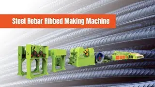 Three Cold Rolling Steel Rebar Ribbed Machine | Making Ribbed Bar | Rebar Making Machine