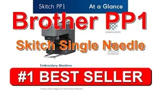 Brother PP1 Skitch Single Needle Embroidery Machine and SA650 50 Color Designio Thread - B0DN8X238Q
