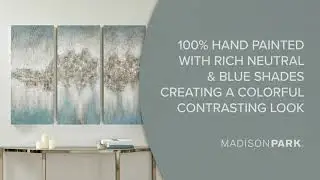 The Luminous Hand Painted Canvas Blue - Madison Park