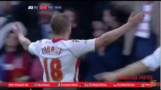 UNSTOPPABLE: Dean Parrett's brilliant goal v Southend in the Play-Offs