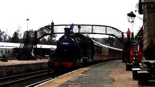 Opening day of steam services at The Strathspey Railway 30th March 2019