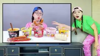 Picante Macarrão de Fogo Comida Mukbang DONA