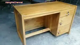 Acacia office desk.