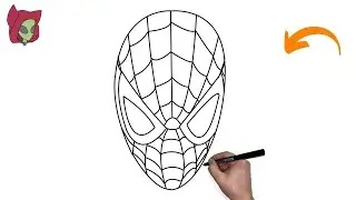 HOW TO DRAW SPIDERMAN FACE | STEP BY STEP EASY