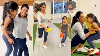 Chiranjeevi Daughter Sreeja with Her Daughter Navishka Visuals | Chiranjeevi Daughter Sreeja Videos