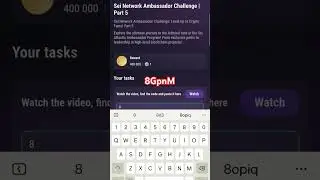 TapSwap code Sei Network Ambassador Challenge | Part 5