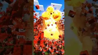 Minecraft TNT Mountain Explosion 💥 | Massive TNT Experiment 😱