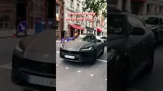 Lamborghini URUS Matte Black in LONDON! #Shorts