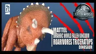 Toy Spot | Mattel Jurassic World Fallen Kingdom Roarivores Triceratops Dinosaur