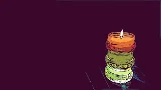 Comic Candle 🔥 Aesthetic Candle Background for Gaming & Streaming