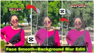 Cat cat background blurring video editing ll cap cut se face smooth video editing😎
