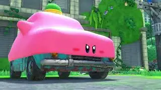 Kirby and the Forgotten Land (Demo) &bull; Kirby eats a Car