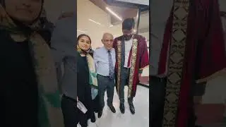 Prof Gatrad and Dr Yusuf celebrate Gazan student celebrations in Pakistan