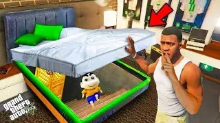 Shinchan and Franklin Found Secret Hidden Room Under Franklin Bed in GTA 5
