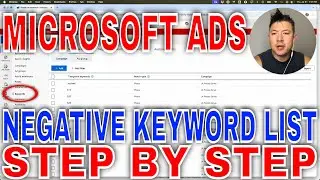 ✅ How To Find Negative Keyword List In Microsoft Ads 🔴