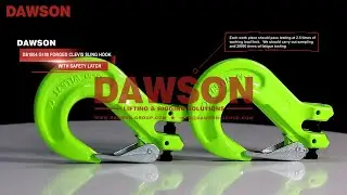 DAWSON DS1004 G100 Forged Alloy Steel Clevis Sling Hook with Safety Latch with TUV CE Certificate