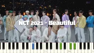 NCT 2021 - Beautiful 피아노 반주 튜토리얼 | piano tutorial | 코드 카피 | 밴드 악보 | 피아노 커버 | 반주악보 | 엔시티 피아노 악보