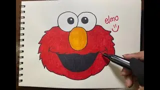 How To Draw Elmo | Learn To Draw Elmo | Furry Red Monster | Sesame Street | Elmo's World