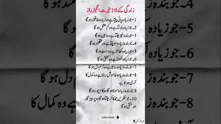 10 Powerful Life Lessons | Islamic Wisdom for a Meaningful Life | Zindagi ke Raaz