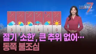'소한'인데 큰 추위 없어…동쪽 지역 화재 주의 [뉴스7]