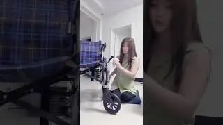 Sally DAK amputee cleaning her wheelchair