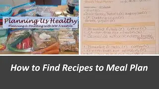 HOW TO FIND RECIPES TO CREATE A WEEKLY MEAL PLAN | WW FREESTYLE
