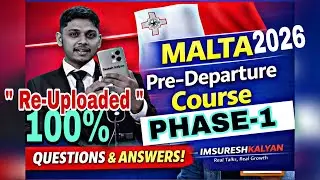 (Re-Uploaded) Pre-Departure Course Questions and Answers | Phase-1 Living and integrating in Malta