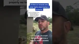 Rule in minerals and water rights when buying a property #shorts