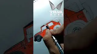 Mahindra Thar ROXX Drawing Part-2 🖤🔥 #mahindra #tharroxx #roxx #drawing #shorts #youtubeshorts