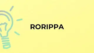 What is the meaning of the word RORIPPA?