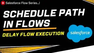 Delay Your Salesforce Flow Execution | Use Schedule Path in Salesforce Flow | Salesforce Flows