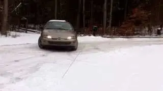 Drifting the cavalier in the snow