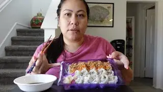 SUSHI, CHIPS & DIP MUKBANG (EATING SHOW)