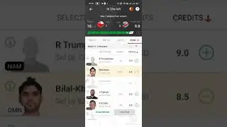 Omn vs Nam || omn vs Nam one~day match #fantasy