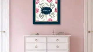 Stella Tate Monogram Personalize Art