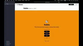 New York Times Sudoku ✦ March 11, 2024 ✦ Medium