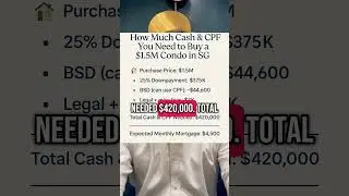 How Much Cash & CPF You Really Need to Buy a $1.5M Condo in SG #SingaporeProperty#SGHomeBuying